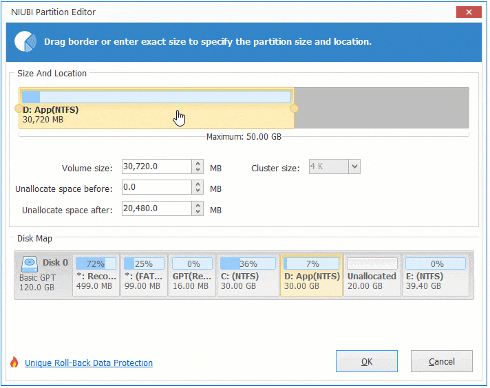 Laufwerk D verschieben