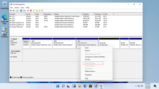 FAT32を拡張できない